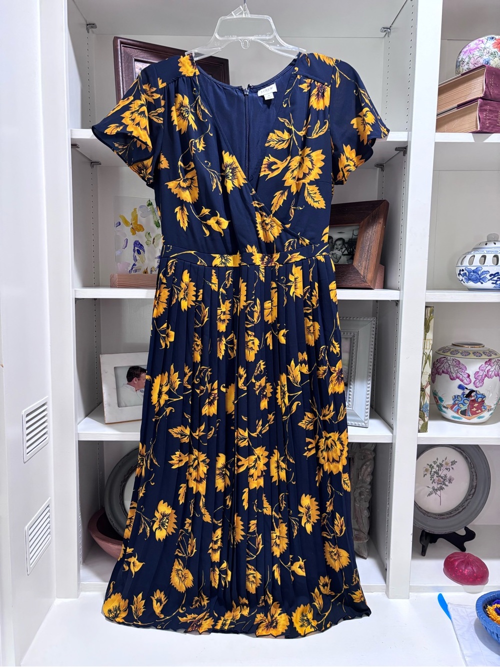 J. Crew Floral Pleated Dress sz 4